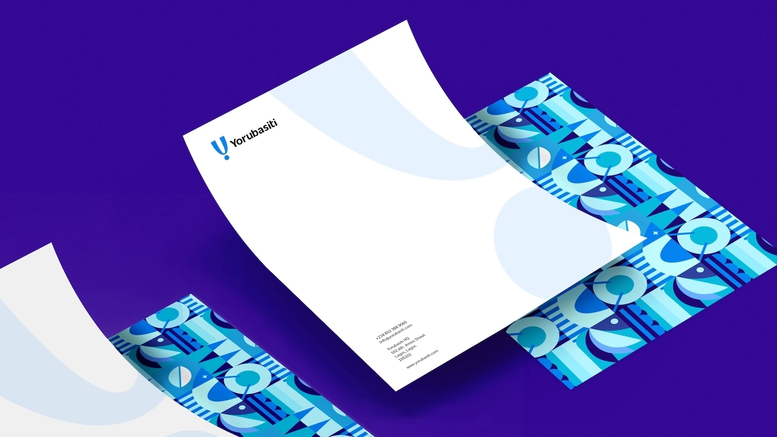 Yorubasiti brand letterhead sample